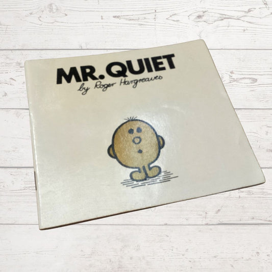 Mr. Quiet by Roger Hargreaves. Original 1970s The Mr Men series. 1978 edition.Great gift idea