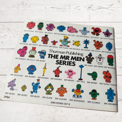 Book cover of 'The Mr Men Series' by Thurman Publishing with colorful characters on a white background.