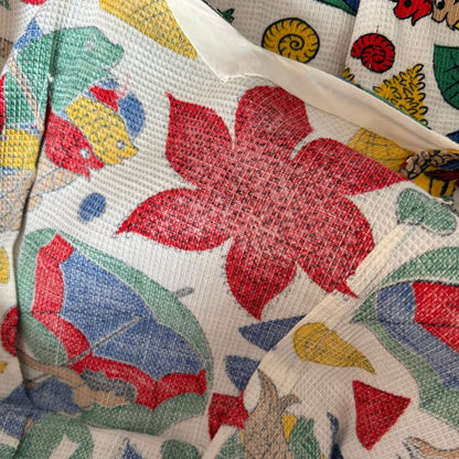 50s Pin-Up Style Seaside Print Vintage Sundress .Approx UK size 14-16