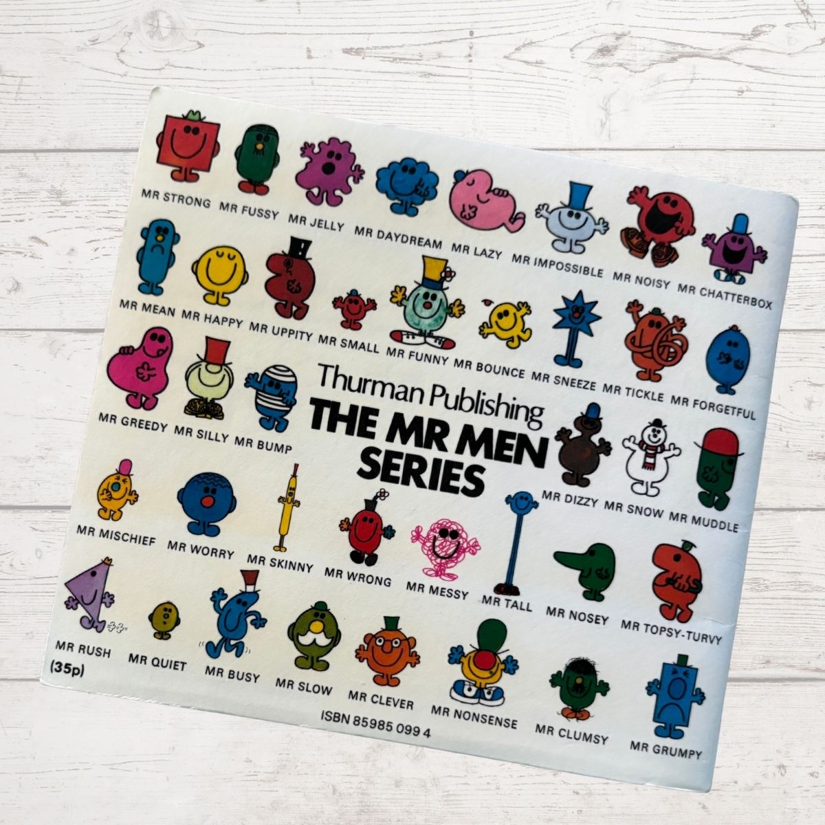 Thurman publishing pictures of all the Mr Men 