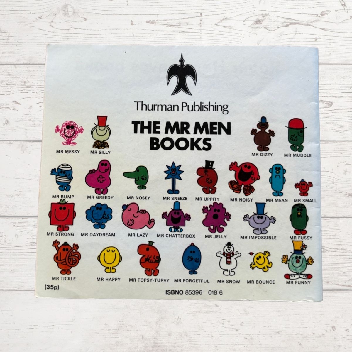 Small pictures of 1970s Mr Men 