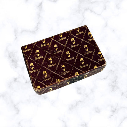 Stunning Vintage Gold Tone Stratton Geometric Cufflinks in Original Box - Perfect Gift Idea