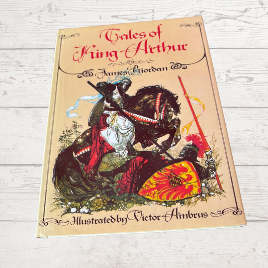 Tales of King Arthur hardback vintage book on a white background 