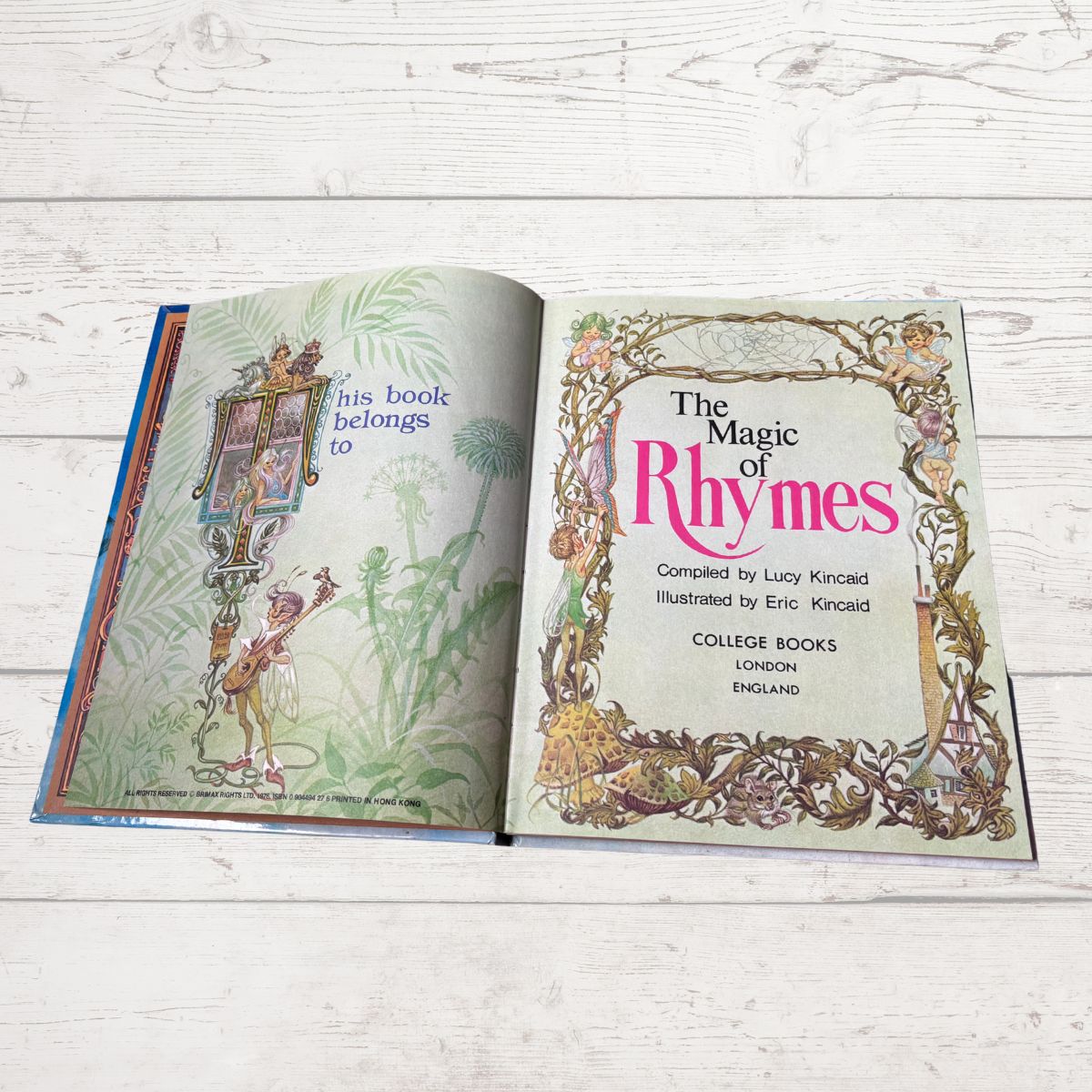 The magic of Rhymes open book 