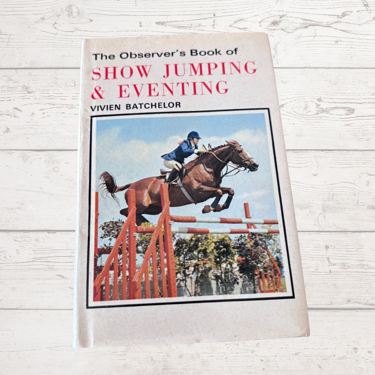 The Observer’s book of Show Jumping and Eventing on a white background 