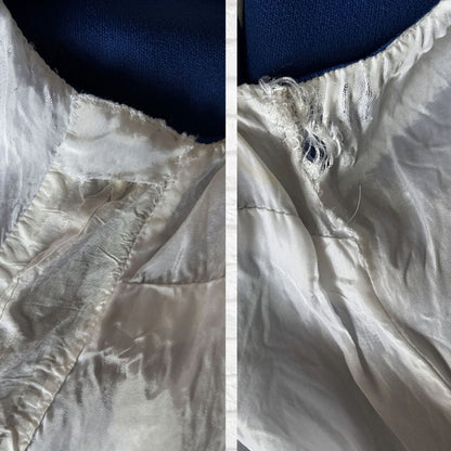 60s Navy Blue & White Mod Style Vintage Scooter Dress. Approx UK Size 8-10