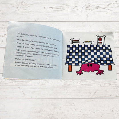 Mr jelly hiding under the table 