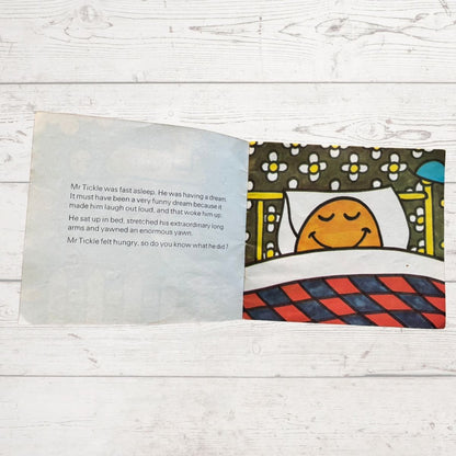 Mr Tickle dreaming in bed 