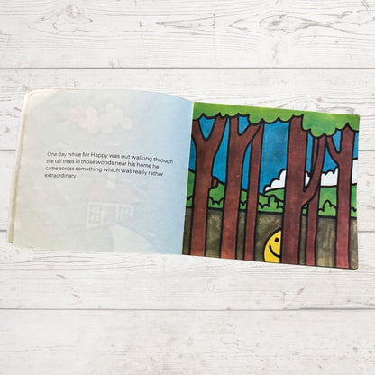 Mr Happy in the woods 