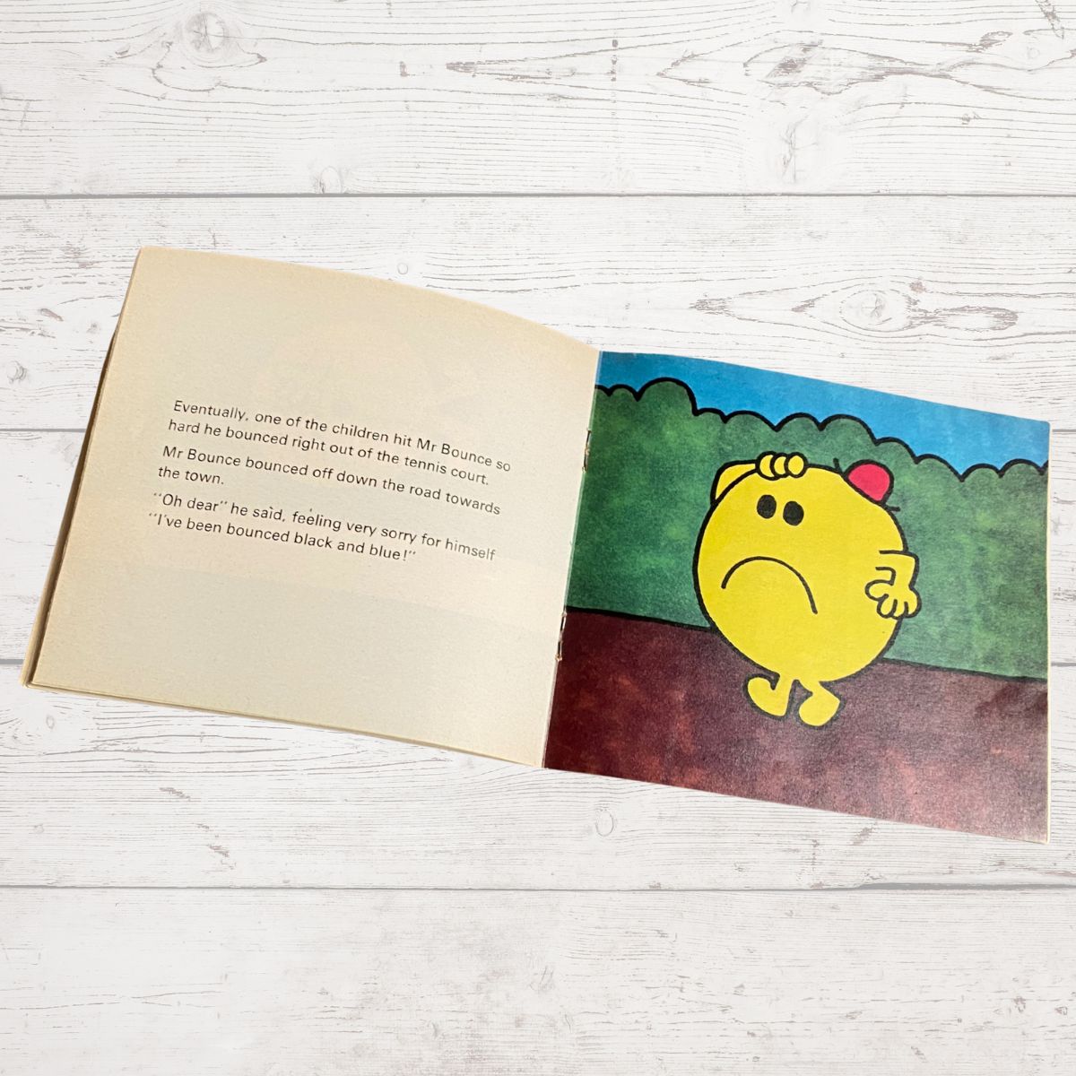 Mr. Bounce by Roger Hargreaves. Original 1970s The Mr Men series. 1976 edition.Great gift idea