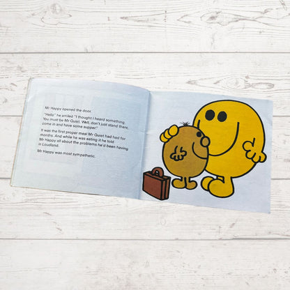 Mr. Quiet by Roger Hargreaves. Original 1970s The Mr Men series. 1978 edition.Great gift idea