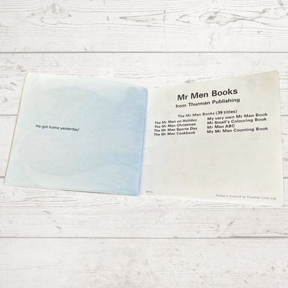 Mr Men books last page of text 