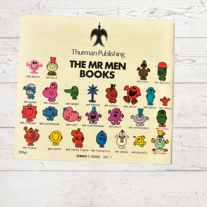 Mr. Fussy by Roger Hargreaves. Original 1970s The Mr Men series. 1976 edition. Great gift idea