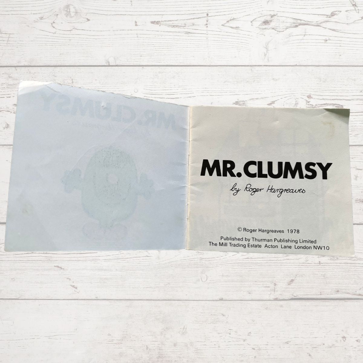 Mr Clumsy by Roger Hargreaves 1978 