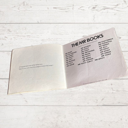 Mr. Sneeze by Roger Hargreaves. Original 1970s The Mr Men series.1971 edition