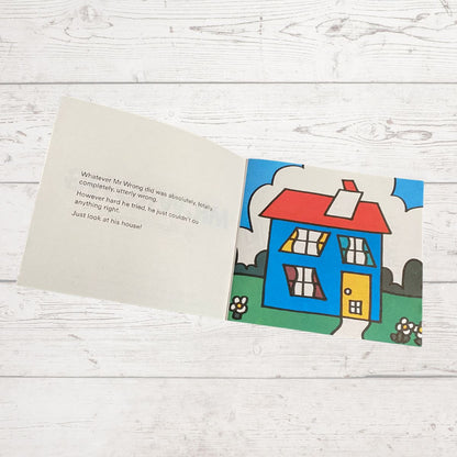 Mr. Wrong by Roger Hargreaves. Original 1970s The Mr Men series. 1978  edition.Great gift idea