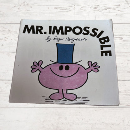 Mr. Impossible by Roger Hargreaves. Original 1970s The Mr Men series. 1976   edition.Great gift idea