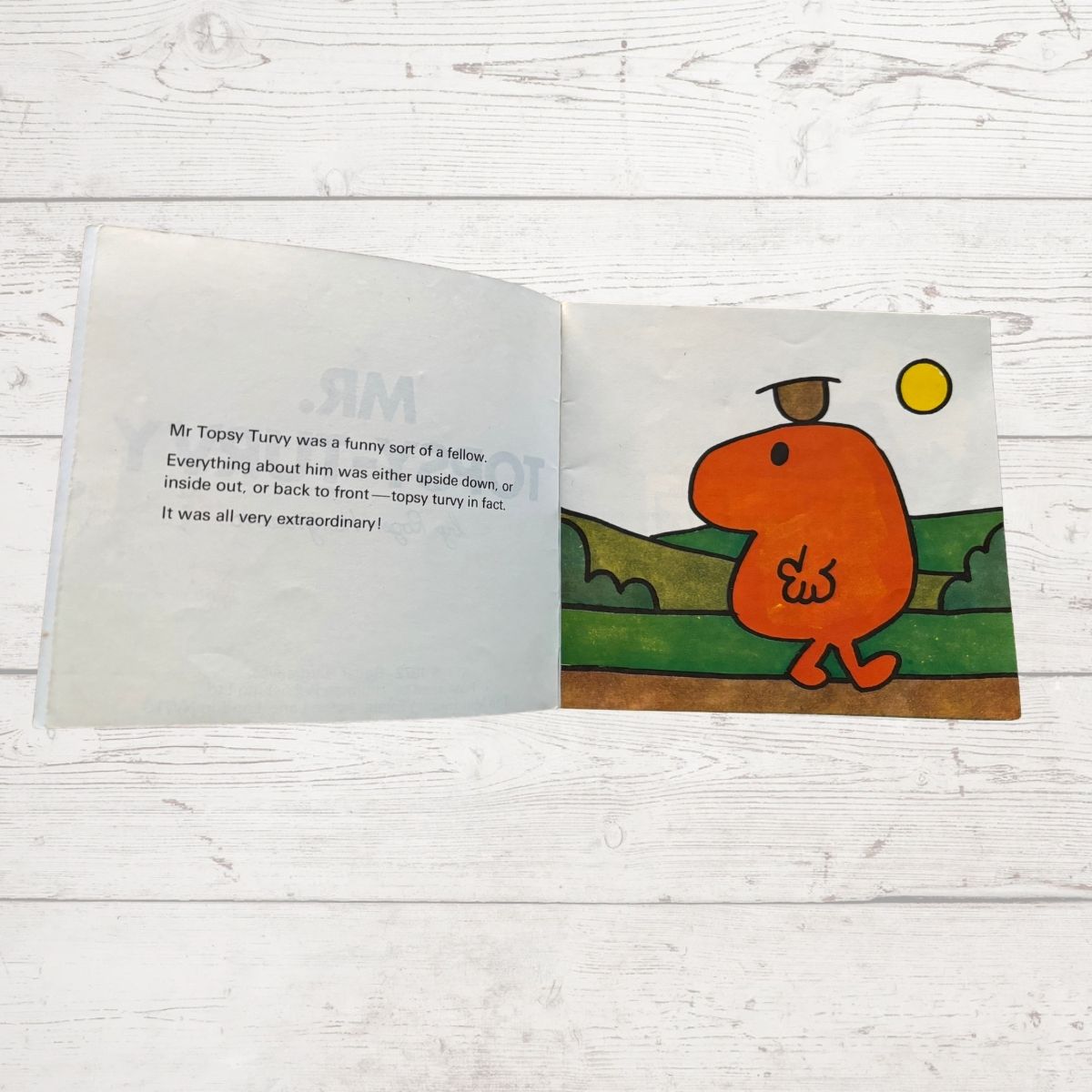 Mr Topsy - Turvy Wearing his hat upside down