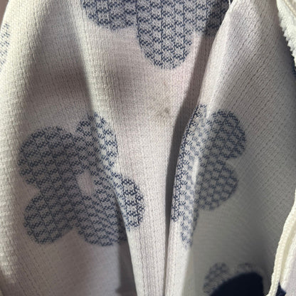 Navy & White 60s Mini Vintage Skater Dress .Approx UK size 10-12