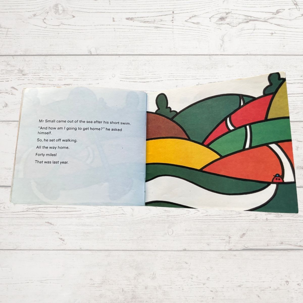 Mr small walking home  