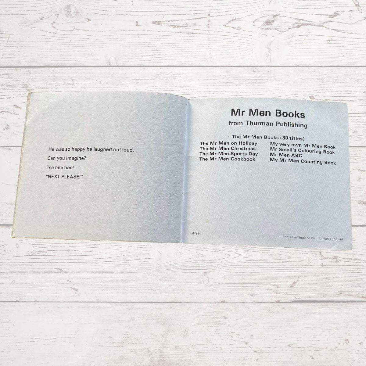 Mr. Quiet by Roger Hargreaves. Original 1970s The Mr Men series. 1978 edition.Great gift idea