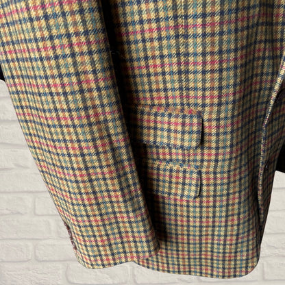 Classic Vintage Cacharel Checked Wool Italian made Blazer . Approx UK size M- L