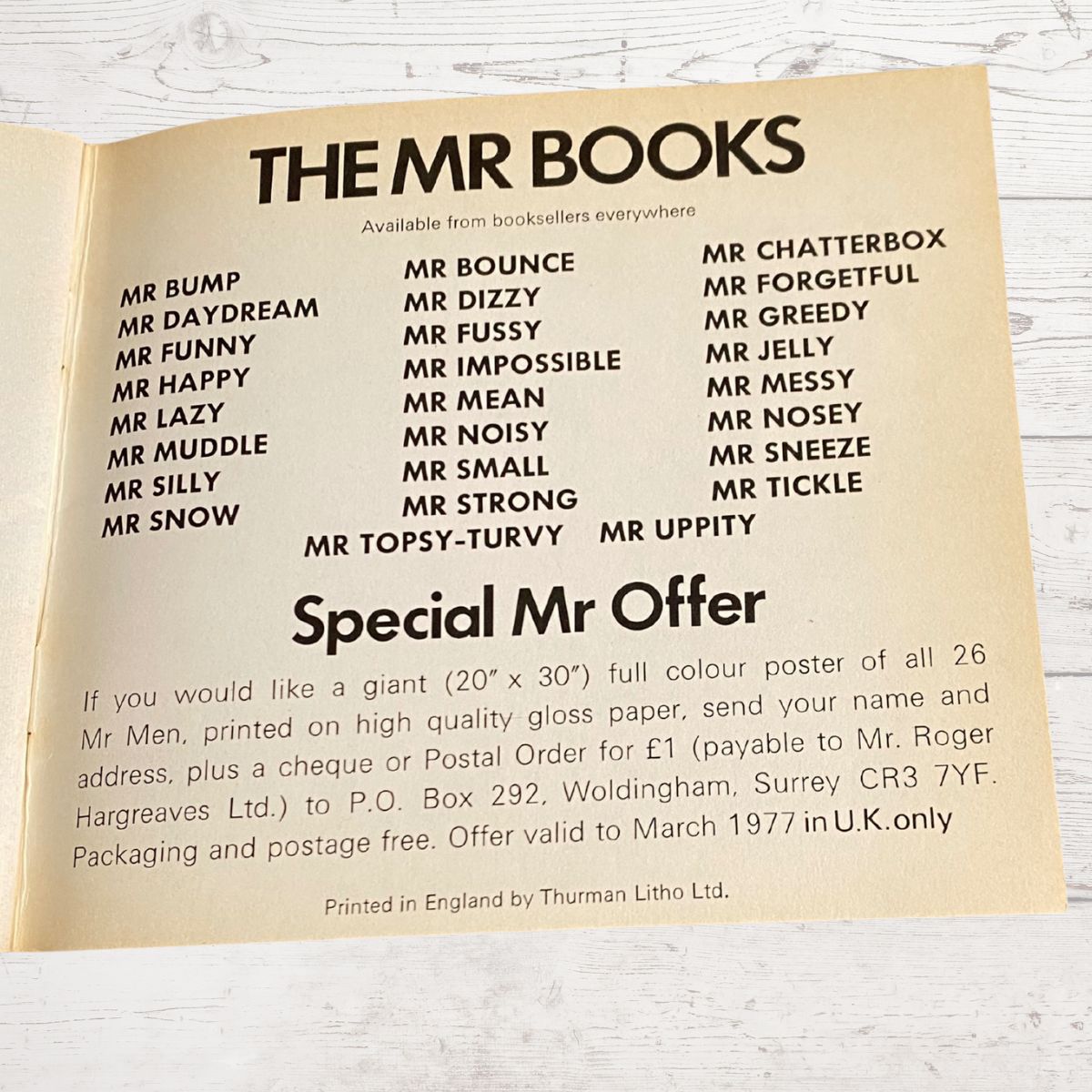 Mr. Bounce by Roger Hargreaves. Original 1970s The Mr Men series. 1976 edition.Great gift idea