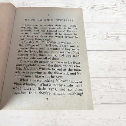 Mr Pink Whistle Interferes. 1970s Dean & son Hardback Book by Enid Blyton