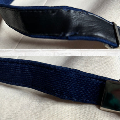 60s Vintage Mod Style Navy Blue and White Scooter Dress with Matching Belt. Approx UK size 8-10