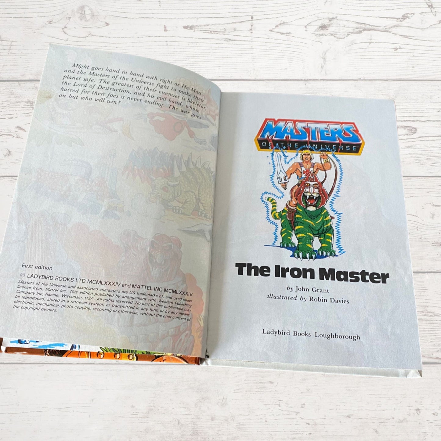 He - Man, Masters of the Universe. The Iron Master. Vintage ladybird book. Great gift idea