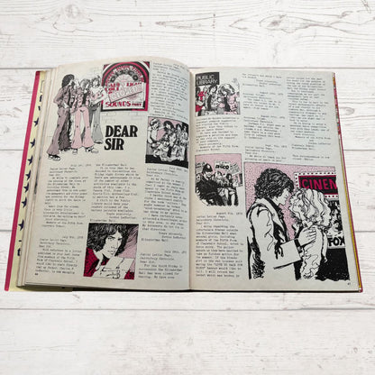 Vintage Diana annual 1976 open on a white wood background 