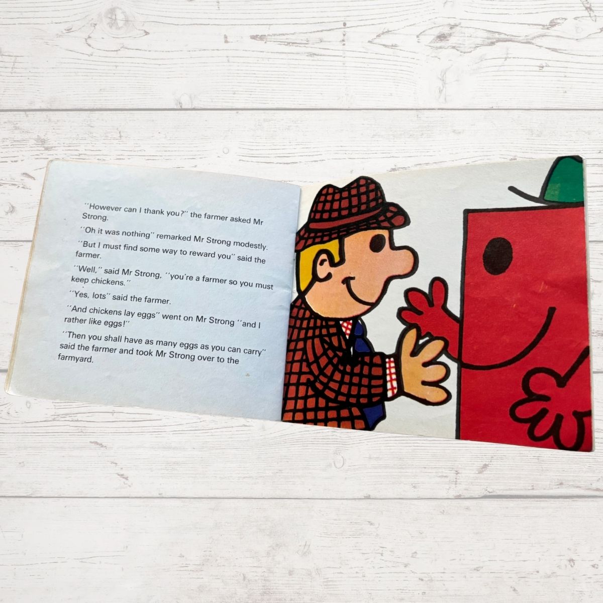 Mr Strong and a farmer 