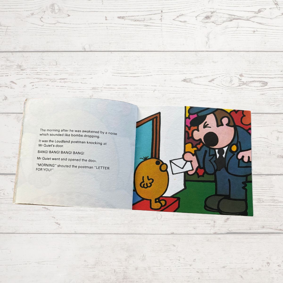 Mr. Quiet by Roger Hargreaves. Original 1970s The Mr Men series. 1978 edition.Great gift idea