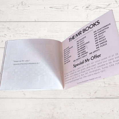 Mr. Lazy by Roger Hargreaves. Original 1970s The Mr Men series. 1976 edition