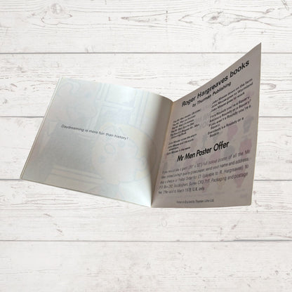 Mr. Daydream  by Roger Hargreaves. Original 1970s The Mr Men series. 1972 edition.Great gift idea