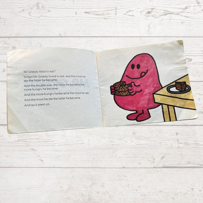 Mr Greedy eating a whole cake 