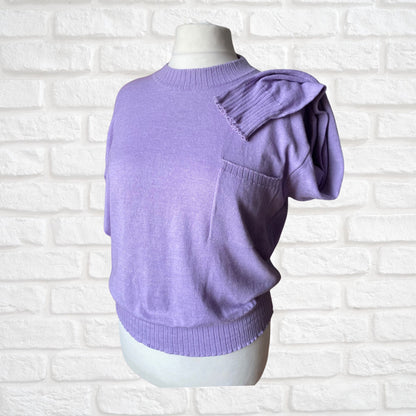 Y2K super soft,  lilac vintage Sisley jumper . Approx UK size 18-22