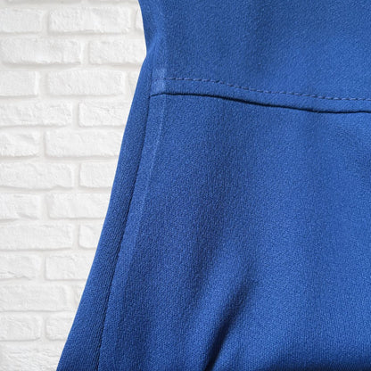 60s Navy Blue & White Mod Style Vintage Scooter Dress. Approx UK Size 8-10