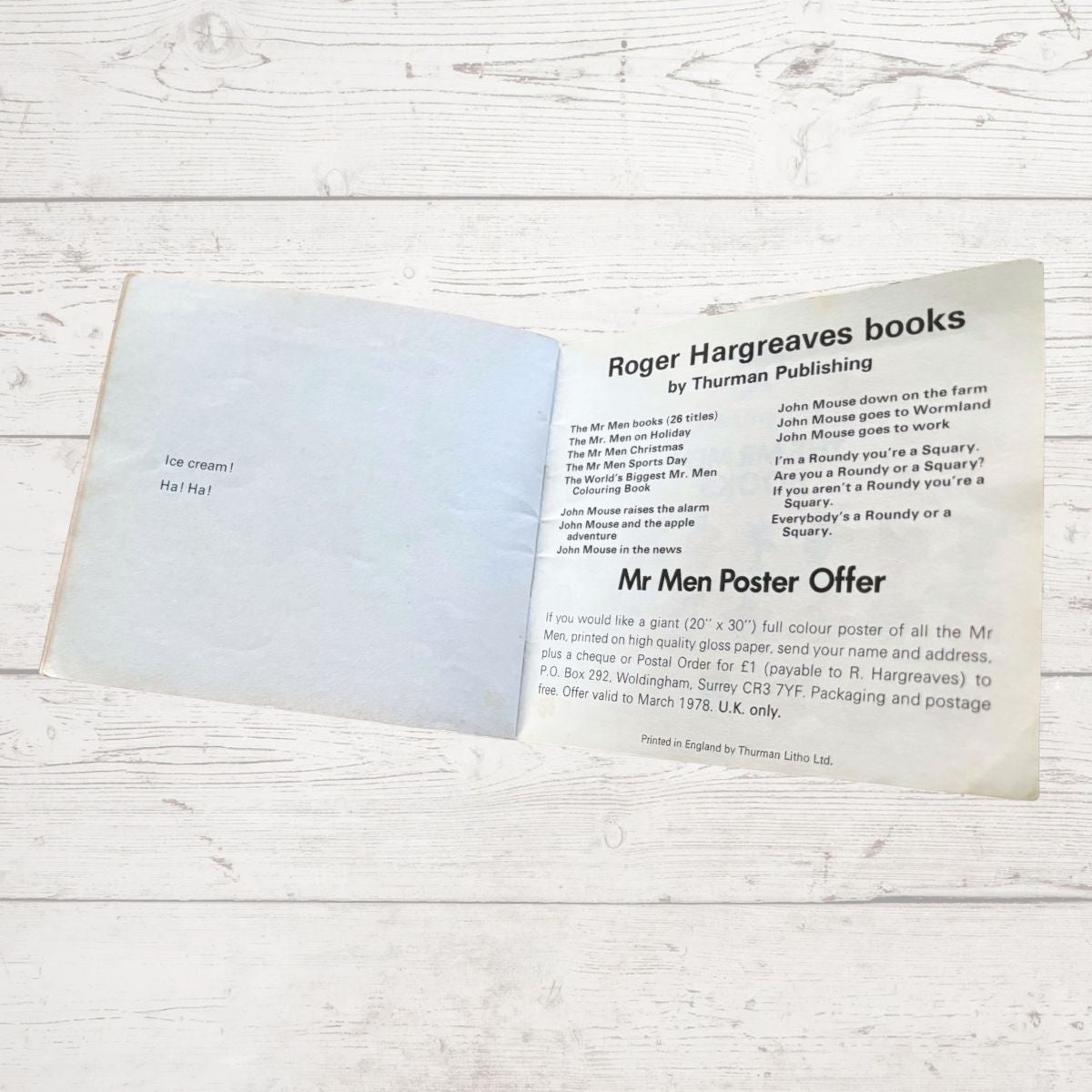 Mr. Strong by Roger Hargreaves. Original 1970s The Mr Men series. 1976 edition