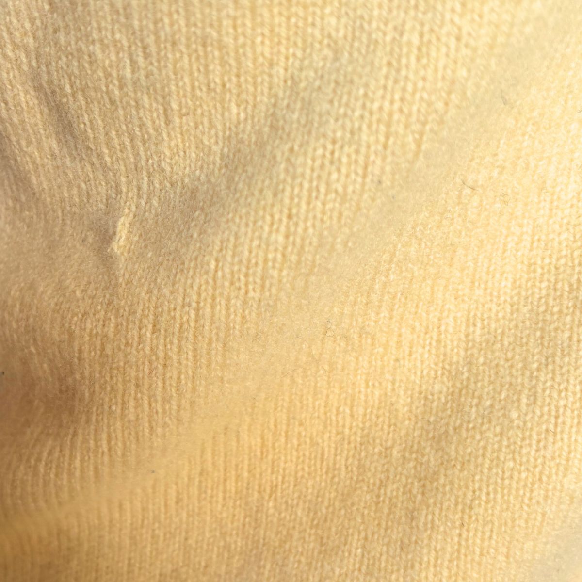 Close-up of yellow fabric texture