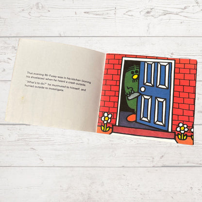 Mr. Fussy by Roger Hargreaves. Original 1970s The Mr Men series. 1976 edition. Great gift idea