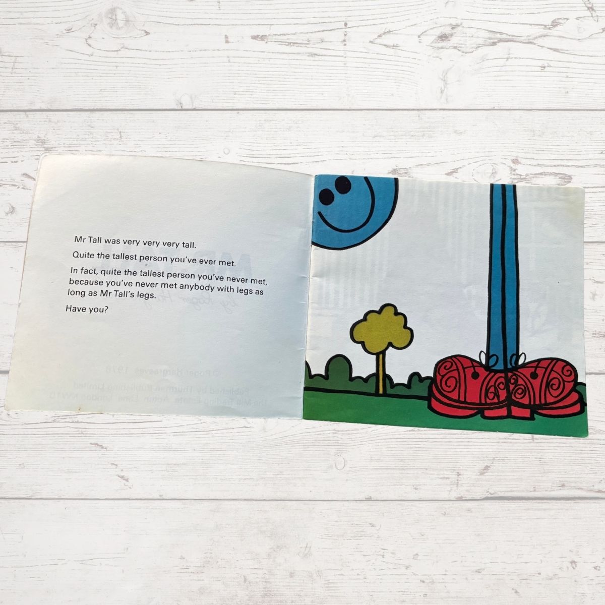 Mr Tall’s very long legs 