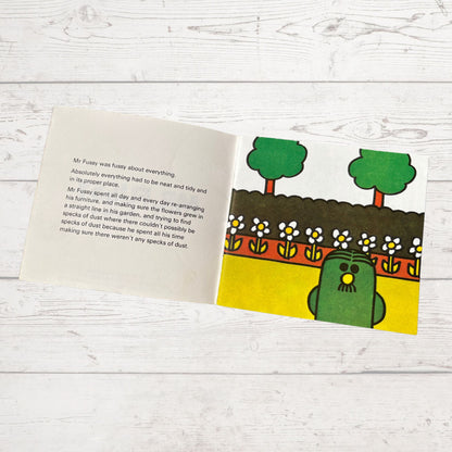 Mr. Fussy by Roger Hargreaves. Original 1970s The Mr Men series. 1976 edition. Great gift idea