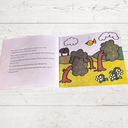 Mr. Lazy by Roger Hargreaves. Original 1970s The Mr Men series. 1976 edition