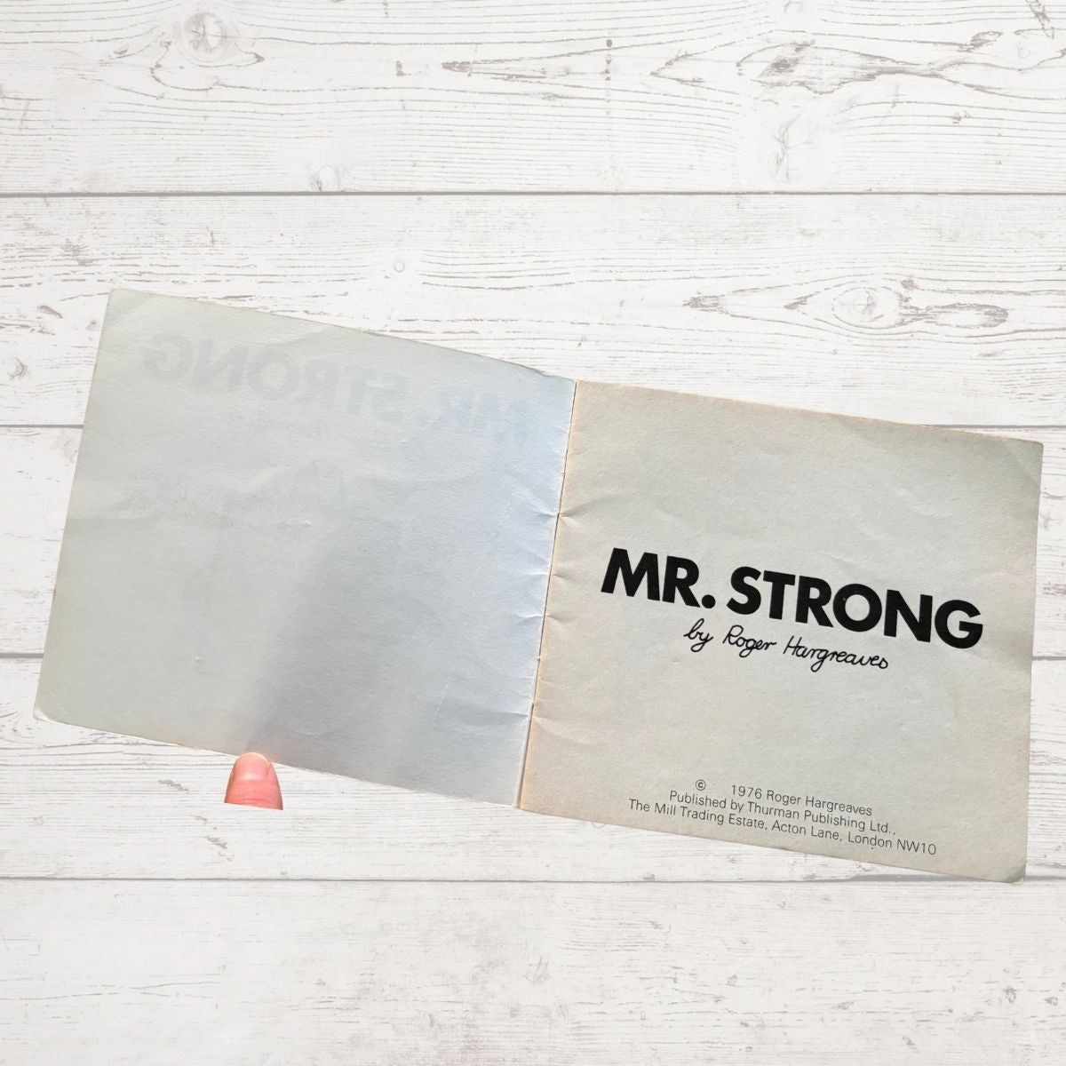 Mr Strong by Roger Hargreaves text 