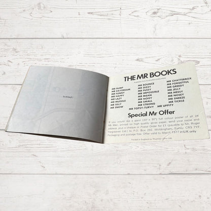 Mr.Tickle by Roger Hargreaves. Original 1970s The Mr Men series. 1971 edition. Great gift idea