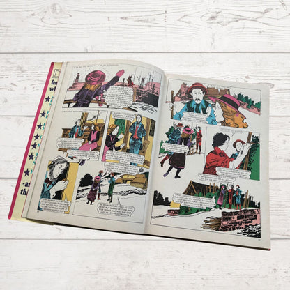 Vintage Diana annual 1976 story on a white wood background 