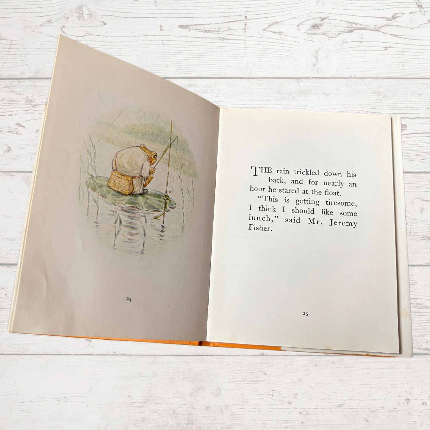 The Tale of Mr. Jeremy Fisher. Vintage Beatrix Potter book. 1971 edition