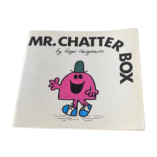 Vintage Mr Chatterbox  book - Original 1976 Edition by Roger Hargreaves