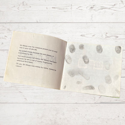 Mr. Messy by Roger Hargreaves. Original 1970s The Mr Men series. 1972 edition. Great gift idea